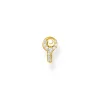 Thomas Sabo Stiftörhängen individuellt nyckel vit stenar guld – H2220-414-14 (MEGA KAMPANJ)