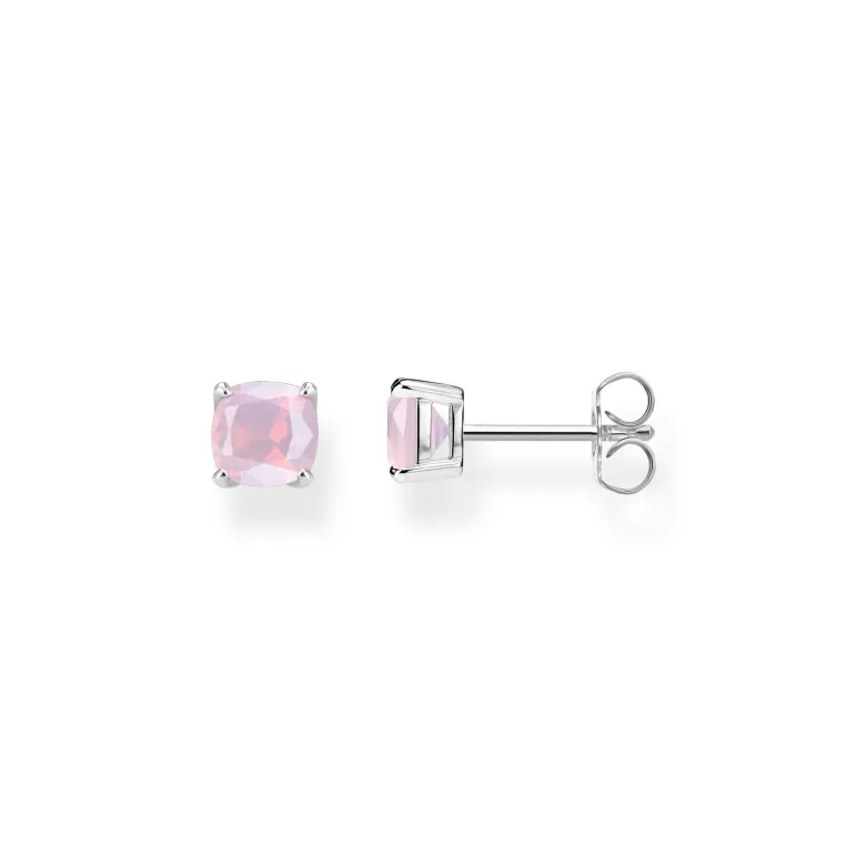 Thomas Sabo Stiftörhängen Opalfärgad Sten Rosa Skimrande Silver – H2104-699-7
