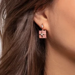 Thomas Sabo Stiftörhängen Rosa Sten Med Stjärna – H2108-417-9