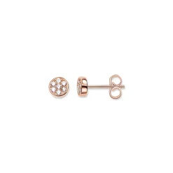 Thomas Sabo Stiftörhängen sparkling circles roséguld – H1848-416-14 (MEGA KAMPANJ)