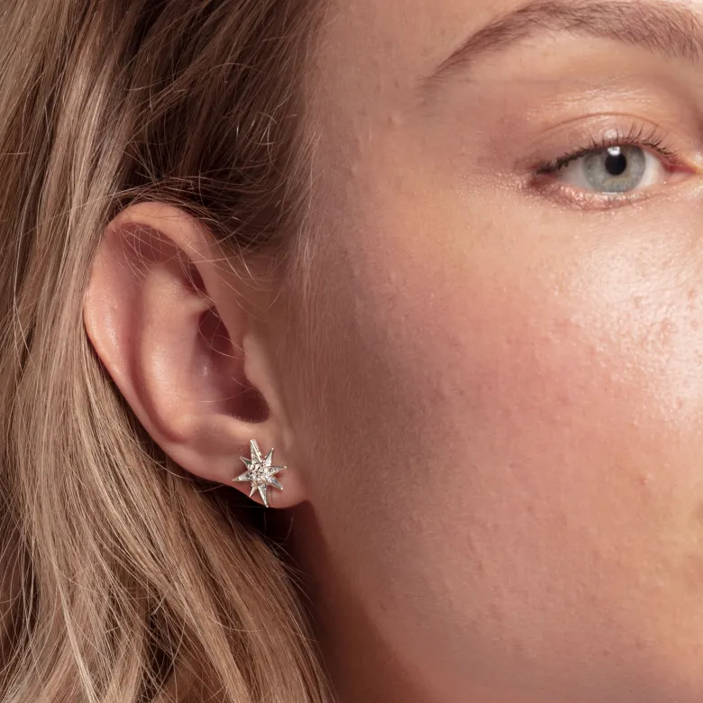 Thomas Sabo Stiftörhängen Stjärna Silver – H2081-051-14