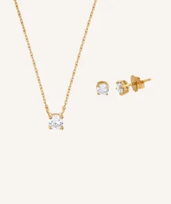 VIDAL & VIDAL SET Halsband & Örhängen CZ X7700938