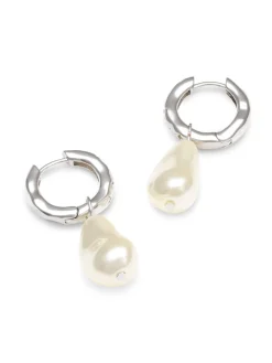 YLVA LI Bertha Pearl Örhängen Light Champagne Silver 6021