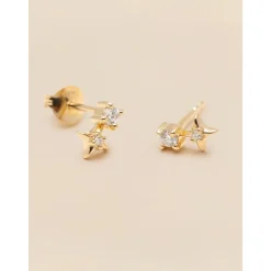 YLVA LI Diamond Pearl Örhängen – Gold 8701
