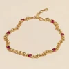 YLVA LI Embla Avantgarde Halsband Ruby – Guld