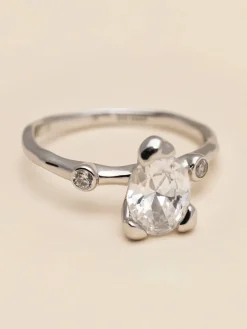 YLVA LI Embla ring Crystal – Silver