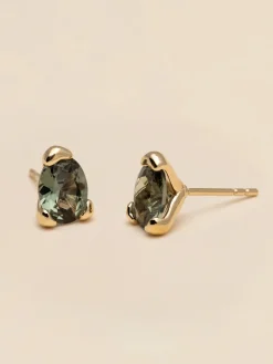 YLVA LI Embla Stud Örhängen Tourmaline – Guld