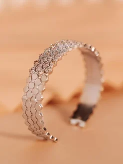 YLVA LI Halo Armband Pink Champagne Silver 5013