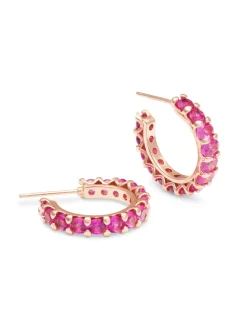 YLVA LI Julien Örhängen Pink Ruby Guld 6091