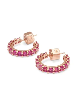 YLVA LI Julien Örhängen Pink Ruby Guld 6091