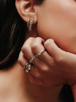YLVA LI Mademoiselle Ring Crystal Silver 3081