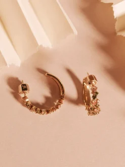 YLVA LI Meadow Avantgarde Örhängen Peridot Guld 6011