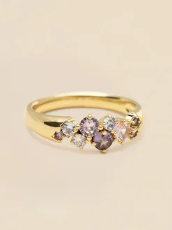 YLVA LI Meadow Pink Ring Amethyst – Guld
