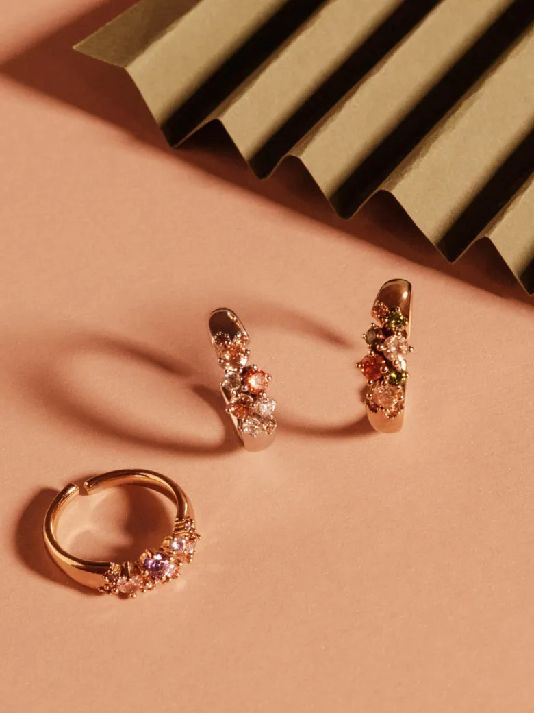 YLVA LI Meadow Ring Peridot – Guld