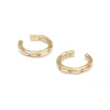 YLVA LI Petite Bertha Cuff Örhängen Light Champagne Guld 6041