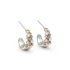 YLVA LI Petite Meadow Örhängen Champagne Silver 6003