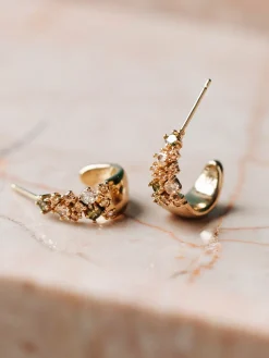 YLVA LI Petite Meadow Örhängen Peridot Guld 6001