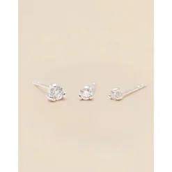 YLVA LI Signature Stud Diamond Örhängen 2,9mm – Silver 8624
