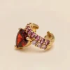 YLVA LI Venus Ear Cuff – Garnet