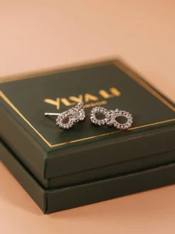 YLVA LI Yves Stud Örhängen Silver 6101